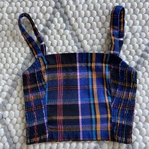 Hollister plaid bandeau top